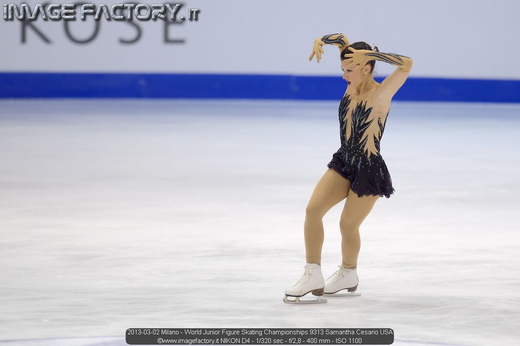 2013-03-02 Milano - World Junior Figure Skating Championships 9313 Samantha Cesario USA